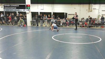 128 lbs Round Of 16 - Hayden Lauterback, NJ vs Lincoln Bastian, ID