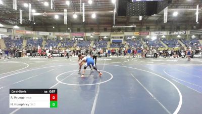 190 lbs Consolation - Aiden Krueger, Mile High WC vs Hunter Humphrey, Colorado Top Team