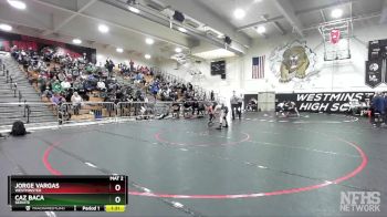 106 lbs Champ. Round 1 - Caz Baca, Servite vs Jorge Vargas, Westminster