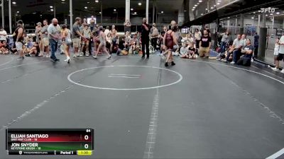 84 lbs Semis (4 Team) - Jon Snyder, Keystone Krush vs Elijah Santiago, Grit Mat Club