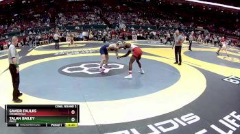 D2-157 lbs Cons. Round 2 - Savier Faulks, Steubenville vs Talan Bailey, Philo