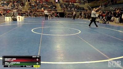 133 lbs Cons. Round 1 - Will Langford, Watford City vs Grady Link, Central Cass