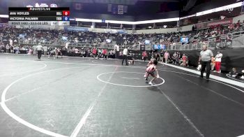 53.5-58 lbs Consi Of 8 #2 - Ava Voyles, Bulls WC vs Victoria Palmer, Tech Fall Elite