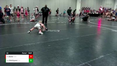 53 lbs Round 1 - Jadiel Rodriguez, Florida vs Tanner Bailor, Canes Wrestling Club