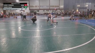 113 lbs Consi Of 8 #2 - Casey Powers, Savage White vs James Swan, Smitty's Barn