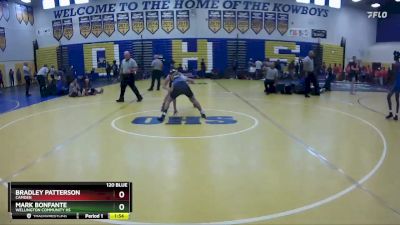 120 Blue Semifinal - Bradley Patterson, Camden vs Mark Bonfante, Wellington Community Hs