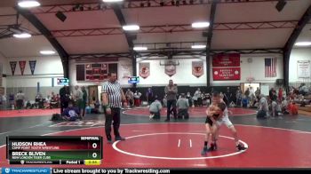 2 lbs Semifinal - Hudson Rhea, Camp Point Youth Wrestling vs Breck Bliven, New London Tiger Cubs