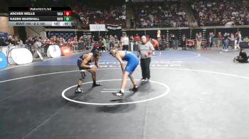 D 2 165 lbs Cons. Round 2 - Archer Wells, Vandebilt Catholic vs Kaden Marshall, Rayne