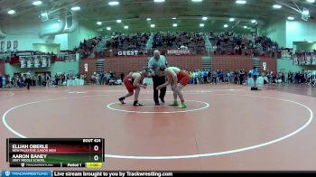195 lbs Champ. Round 2 - Elijah Oberle, New Palestine Junior High vs Aaron Baney, Urey Middle School