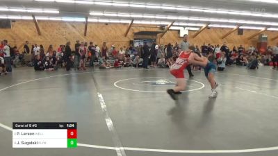 150 lbs Consi Of 8 #2 - Parker Larson, Wellsburg vs Jack Sugalski, Plymouth Meeting