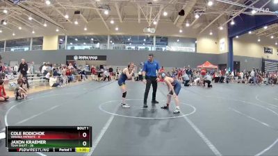 92 lbs Round 1 (4 Team) - Jaxon Kraemer, Team Shutt vs Cole Rodichok, Virginia Patriots