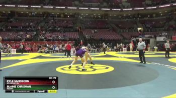 D1-175 lbs Cons. Round 3 - Kyle Sandborn, No. Royalton vs Blaine Chrisman, Medina