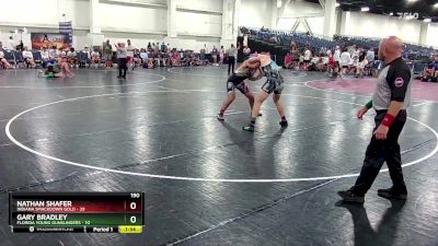 190 lbs Round 5 (16 Team) - Nathan Shafer, Indiana Smackdown Gold vs Gary Bradley, Florida Young Gunslingers