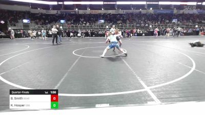 143 lbs Quarterfinal - Brodie Smith, Searcy Youth Wrestling vs Kamden Hooper, Odessa