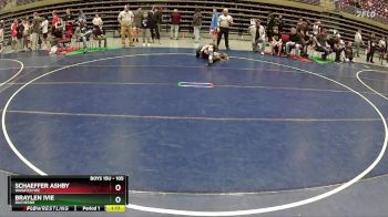 105 lbs Champ. Round 2 - Schaeffer Ashby, Wasatch WC vs Braylen Ivie, Duchesne