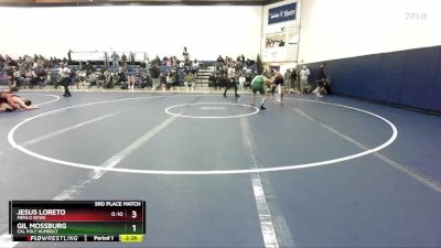 157 lbs 3rd Place Match - Jesus Loreto, Menlo NCWA vs Gil Mossburg, Cal Poly Humbolt