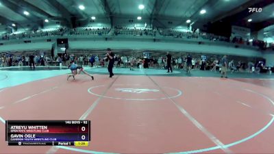 92 lbs Round 2 - Atreyu Whitten, Open Mats Wrestling Club vs Gavin Ogle, Cameron Youth Wrestling Club