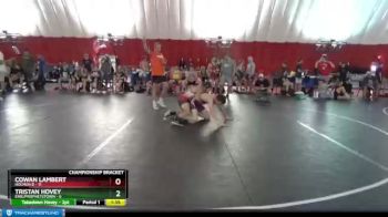 126 lbs Quarterfinals (8 Team) - Cowan Lambert, Holmen B vs Tristan Hovey, Erie/Prophetstown