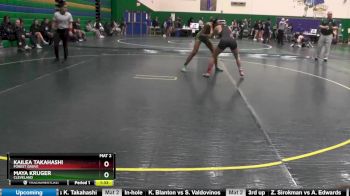 135 lbs Semifinal - Maya Kruger, Cleveland vs Kailea Takahashi, Forest Grove