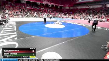 120 lbs D1 - Quarter-finals (fri 5:30 P.m.) - Brian Whipple, Mukwonago vs Gabe Henderson, Menomonie