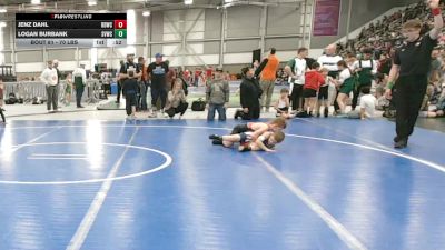70 lbs Cons. Sub-quarters - Logan Burbank, Silver Valley Wrestling Club vs Jenz Dahl, Beaver Dam Wrestling Club