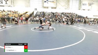 120 lbs Semifinal - Cayden Redford, Gowanda Wrestling Club vs Keith King, Club Not Listed