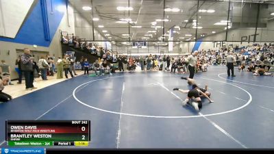 60 lbs Cons. Round 3 - Owen Davis, Riverton Wolf Pack Wrestling vs Brantley Weston, Empire