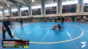 90 lbs Cons. Round 3 - Adalyn De Leon, Ohana HQ Wrestling vs Hudson Cougot, Spring Klein Wrestling Club