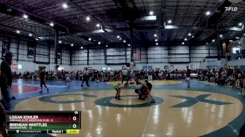 55 lbs Round 4 (6 Team) - Brendan Whittles, HEADHUNTERS vs Logan Kohler, CAROLINA ELITE WRESTLING CLUB
