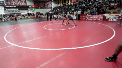 165 lbs Champ. Round 2 - Levi Justice, Calvary Chapel vs Noah Legesse, Chaparral