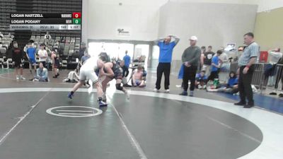 141 lbs Rr Rnd 1 - Logan Hartzell, Warhawks Wrestling Inc. - MSE vs Logan Podany, Revival X