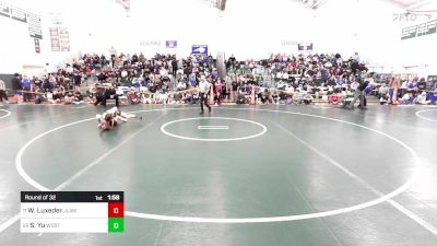 157 lbs Round Of 32 - Will Luxeder, Jonathan Law vs Seonung Yu, Woodstock Academy