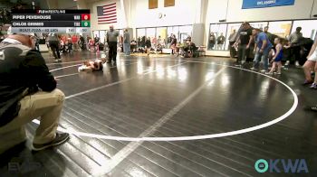 62 lbs Quarterfinal - Piper Pevehouse, Warner Eagles Youth Wrestling vs Chloe Grimes, Tiger Trained Wrestling