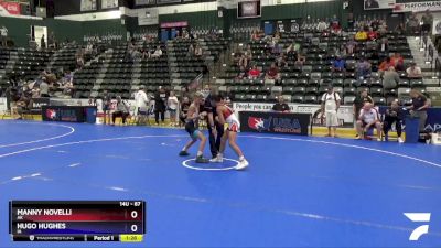 87 lbs Champ. Round 2 - Manny Novelli, AK vs Hugo Hughes, IA