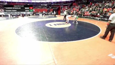 1A 106 lbs Cons. Round 2 - Raiden Terry, Seneca vs Camden Spiniolas, Woodstock (Marian)