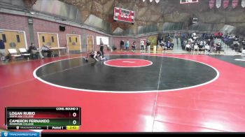125 lbs Cons. Round 3 - Logan Rubio, Santa Ana College vs Cameron Fernando, Moorpark College