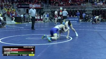 1A-106 lbs Champ. Round 2 - Hayden Schwab, Don Bosco vs Kaiden Belinsky, Wapsie Valley