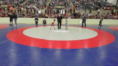 52 lbs Round Of 16 - Malakai Rak, Cherokee Jr Warrior Wrestling vs John Luke Fortson, Georgia