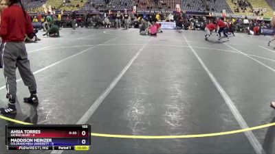 103 lbs Round 1 (16 Team) - Ahsia Torres, Sacred Heart vs Maddison Heinzer, Colorado Mesa University