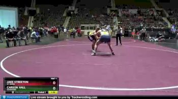 285 lbs Quarterfinal - Carson Hall, Ranburne vs Jake Streeton, St James