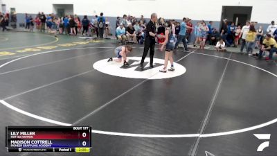 110 lbs Round 3 - Lily Miller, Mat-Su Matmen vs Madison Cottrell, Pioneer Grappling Academy