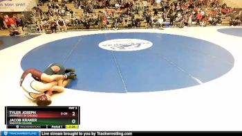 174 lbs Cons. Round 2 - Tyler Joseph, University Of Chicago vs Jacob Kraker, Wheaton College