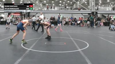 100 lbs Semis (4 Team) - Dylan Roncolato, Hammers vs Elijah Santiago, Grit Mat Club