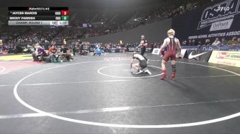 2A/1A Boys 138 Champ. Round 1 - Jaycen Marois, North Douglas / Elkton Boys vs Brody Parrish, Irrigon Boys