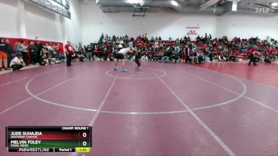 285 lbs Champ. Round 1 - Melvin Foley, Fossil Ridge vs Jude Suhajda, Discovery Canyon