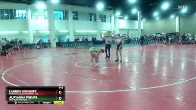 140 lbs Round 4 (8 Team) - Lauren Wemhoff, Nebraska Black Widows vs Auryanna Phelps, RPA/Head Hunters