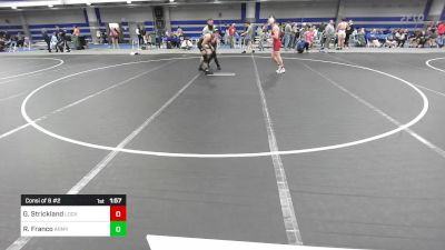 133 lbs Consi Of 8 #2 - Gable Strickland, Lock Haven University vs Ryan Franco, Army-West Point