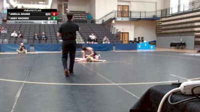 124 lbs Quarterfinal - Amelia Adams, Wisconsin Stevens Point vs Abby Rhodes, Quincy