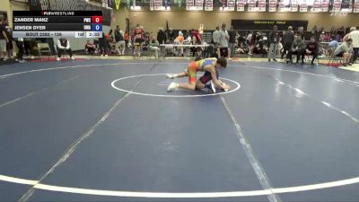 126 lbs 7th Place Match - Zander Manz, Powerhouse Wrestling Club vs Jensen Dyer, Ubasa Wrestling Academy