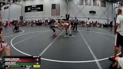 132 lbs Round 7 (8 Team) - Aiden Forster, Curby Grizzly Bears vs Jafar Rizvi, Strive Wrestling